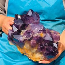 3600g HUGE Natural Purple Quartz Crystal Cluster Rough Specimen Healing 1875 picture
