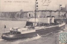 CPA 76 Normandy DIEPPE Steamer le FRANCE near the Cliffs 1905 animated church picture