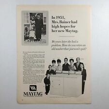 Vtg Maytag Washer Dryer The Dependable Automatics Print Ad 10 3/8
