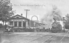 Railroad Train Station Depot Winter Garden Florida FL Reprint Postcard picture