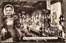 Klas’ Restaurant Interior View Bar Cicero IL Illinois Vintage MM37 picture