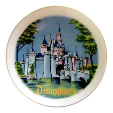 Vintage Disneyland Souvenir Plate Magic Kingdom 4” Made in Japan Walt Disney picture