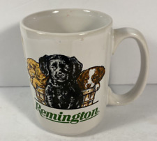 Vintage Remington Coffee Mug Tribute To Retriever Hunting Dogs 1995 w/label picture