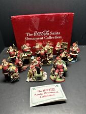 1999 Danbury Mint Coca Cola Santa Ornaments - Complete Set picture