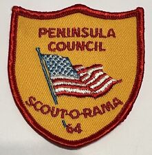 Boy Scout Patch VTG 1964 Peninsula Council Scout-O-Rama picture