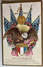 Sons of Veterans 1861-1865 Civil War Decoration Day Series No 1 Postcard Eagle picture