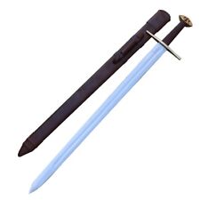 Functional Medieval Arming Sword - EN45 Steel, Templar Cross, Full Tang picture
