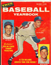 1958 True baseball Yearbook em Stan Musial / Mickey mantle em b1.24 picture
