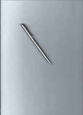 Vtg. Parker Insignia Brushed Stainless Steel & Chrome Trim Twist BallPoint-USA picture