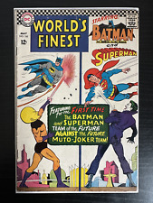 World's Finest #166 Batman Superman Joker FN+ 1967 DC Comics picture