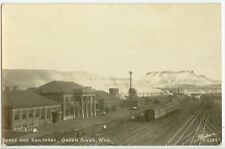 c1940s Green River Wyoming Railroad Depot and Yards in Winter - Sanborn Y2243 picture