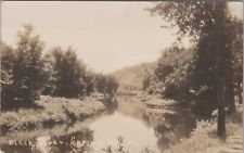 Springfield, VT: RPPC Black River, vintage Vermont Real Photo Postcard picture