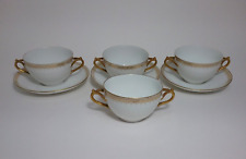 Lot of D & Co. Limoges France  Cups & Saucers (4) cups & (3) saucers picture