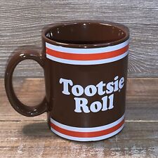 Tootsie Roll Glass Mug Cup 2004 TR Brands (Loungefly) Brown Orange White  (Used) picture