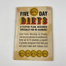 VTG 1967 Five Day Diet Dell Purse Book Weight Loss Collectible Health Retro 2588 picture