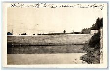 1907 View Of The Dam Morrisville Vermont VT Posted Antique RPPC Photo Postcard picture