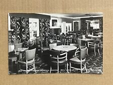 RPPC Postcard Lake Delton Wisconsin Dell View Hotel Cocktail Lounge Vintage PC picture