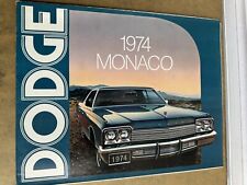 1974 DODGE MONACO BROCHURE RARE ORIGINAL picture