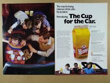 1985 Continental Bondware Wendy's Pick-Up Soda Cup vintage print Ad picture
