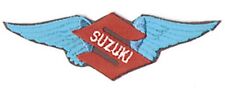Vintage Motorcycle Patches 1960s 1970s Original Set of 3 Suzuki Flying Wings picture
