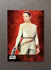 2015 Topps Star Wars The Force Awakens Rey #3 Rookie RC GREEN Parallel picture