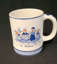 Delft Blue Holland Hand Painted Delfino Mug Children Playing picture