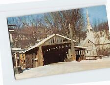 Postcard Old Covered Bridge Waitsfield Vermont USA picture