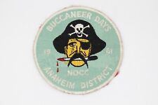 Vintage 1961 Buccaneer Days North Orange County Council Pirate Patch BSA CA picture
