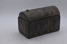 An Ancient Egyptian Box with Pharaonic inscriptions and a Heavy Stone made Egypt picture