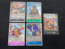 One Piece TCG Kingdom of  Intrigue OP04 Rare Foil Lot Rebecca DON Franky Ulti+ picture