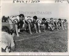 1970 Press Photo Tigers offensive line  - noa05288 picture