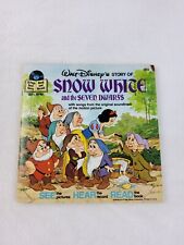 Vintage 1977 Snow White And The Seven Dwarfs Golden Book Record 33 RPM 7