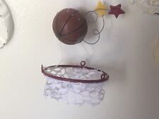  NEW~ BASKETBALL HOOP & BALL CHRISTMAS TREE ORNAMENT NWT~GALLERIA II picture