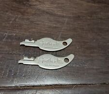 Lot of 2 Vintage 1960's Presto Feather Lite Luggage Suitcase Keys #1742 picture