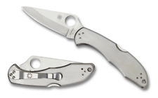 Spyderco Knives Delica 4 Lockback Satin Steel VG-10 Pocket Knife Stainless C11P picture