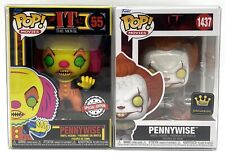 Funko Pop Movies It Pennywise Blacklight SE #55 & Pennywise SSE #1437 Set of 2 picture
