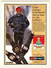 1990 - Kmart Stores / Casio Watches - Original Magazine Print Ad (8in x 11in) picture