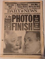 NY Daily Daily News 11/1/1993 Complete Newspaper - Photo Finish to NYC Mayor picture