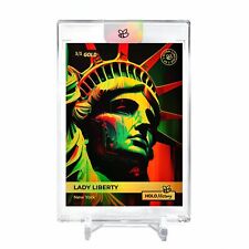 LADY LIBERTY New York Art Card Holo History #LLNY *One & Only* Encased Gold 1/1 picture