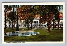 Pittsfield , MA-Massachusetts, The Maplewood Fountain Antique, Vintage Postcard picture