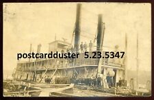 Steamer IRONSIDES 1909 Great Lakes Line. Real Photo Postcard picture