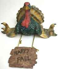 Turkey Shelf Sitter Thanksgiving Happy Fall Resin Decoration Happy Fall  picture