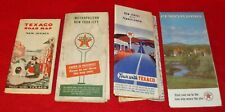 4 Vintage Texaco Gas / Service Station Road Maps 1930 NJ 1947 NYC 1956 1967 Pa. picture