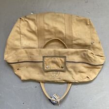 Vintage 1940s WWII US Army Air Forces Parachute Canvas Military Stencil Zip Bag picture