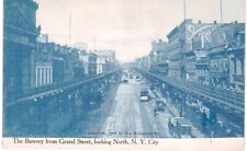 NYC Bowery From Grand Elevated 1910 New York City  picture