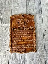 Boy Scouts Of America “The Scouts Oath” Vintage Plaque 5 x 3.5