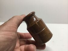 Small Antique Stoneware Ink Bottle / Inkwell. picture
