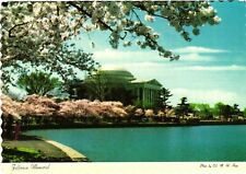 Vintage Postcard 4x6- Jefferson Memorial, The annual Cherry Blos UnPost 1960-80s picture