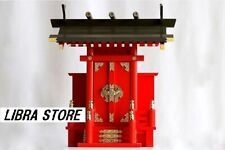 RARE Shinto Wood Inari Red Kamidana Household Altar Shrine God Shelf House Japan picture