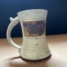 Walt Disney World Village Pottery Mug White Handmade picture
